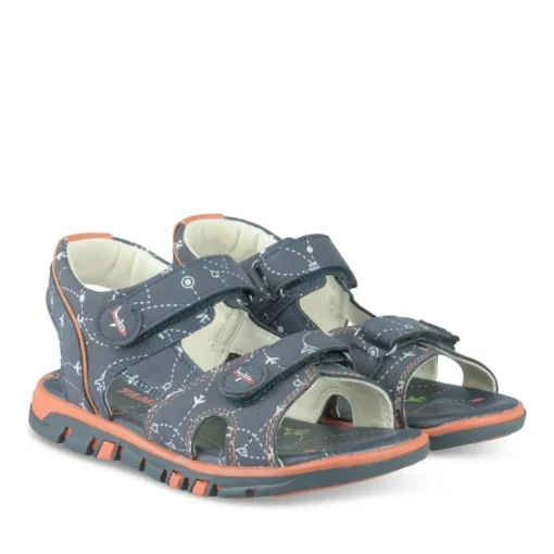 Sandales Sport MARINE Garçon Motif Multicolore Scratch