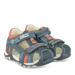 Sandales Sport MARINE Garçon Motif Uni Scratch