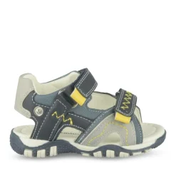 Sandales Sport MARINE Garçon Motif Uni Scratch