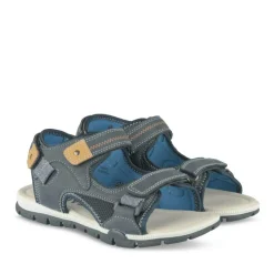 Sandales Sport MARINE Garçon Motif Uni Scratch