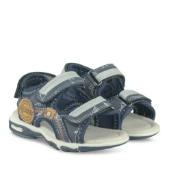 Sandales Sport MARINE Garçon Motif Uni Scratch