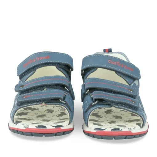 Sandales Sport MARINE Garçon Motif Multicolore Scratch
