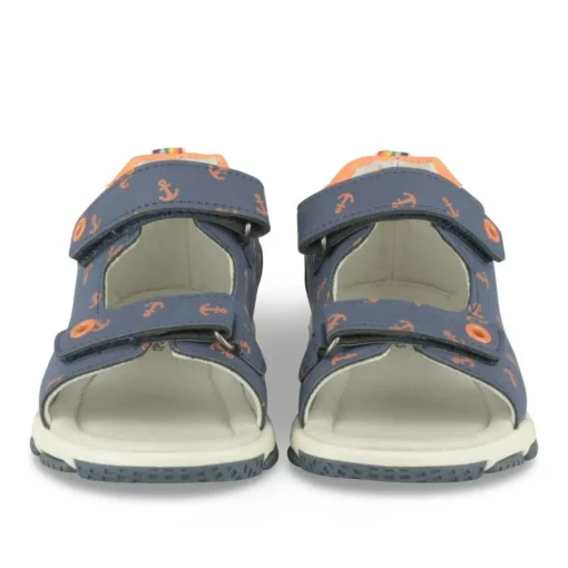 Sandales Sport MARINE Garçon Motif Uni Scratch