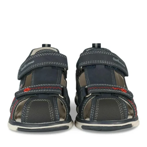 Sandales Sport MARINE Garçon Motif Multicolore Scratch