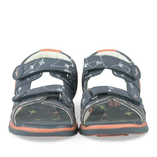 Sandales Sport MARINE Garçon Motif Multicolore Scratch