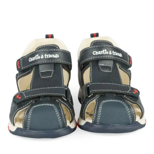 Sandales Sport MARINE Garçon Motif Animal Scratch
