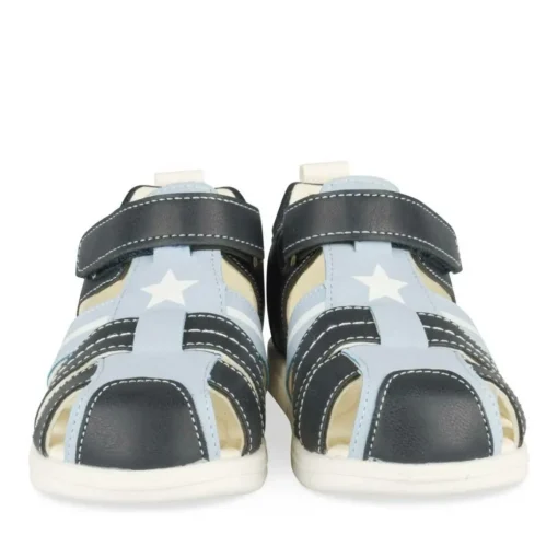 Sandales Sport MARINE Garçon Motif Multicolore Scratch