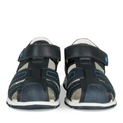 Sandales Sport MARINE Garçon Motif Uni Scratch