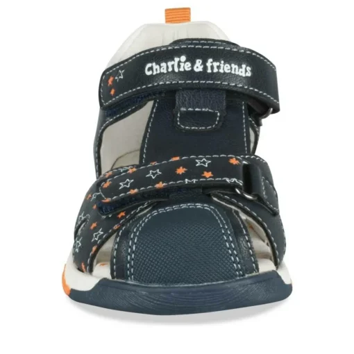 Sandales Sport MARINE Garçon Motif Espace Scratch
