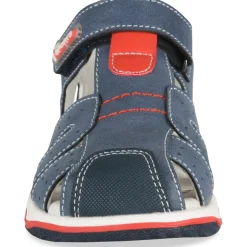 Sandales Sport MARINE Garçon Motif Uni Scratch