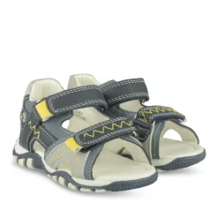 Sandales Sport MARINE Garçon Motif Uni Scratch