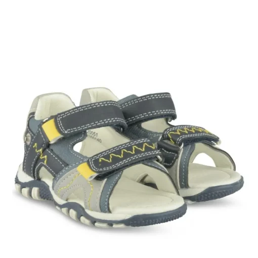 Sandales Sport MARINE Garçon Motif Uni Scratch