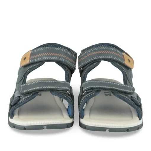 Sandales Sport MARINE Garçon Motif Uni Scratch