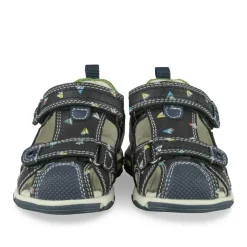 Sandales Sport MARINE Garçon Motif Multicolore Scratch
