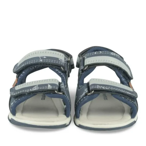 Sandales Sport MARINE Garçon Motif Uni Scratch