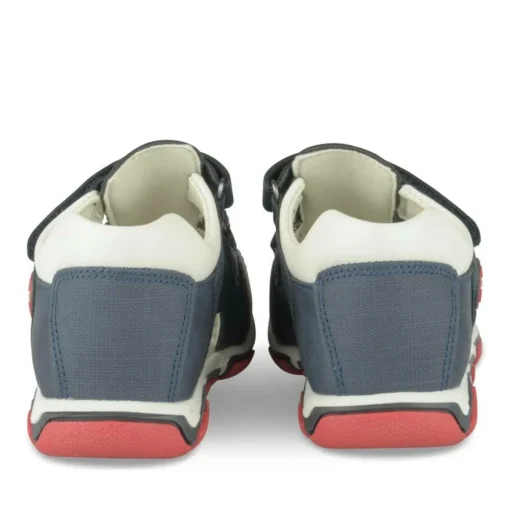 Sandales Sport MARINE Garçon Motif Uni Scratch