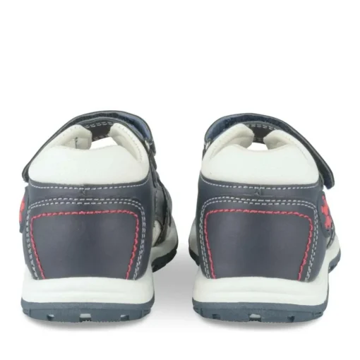 Sandales Sport MARINE Garçon Motif Uni Scratch