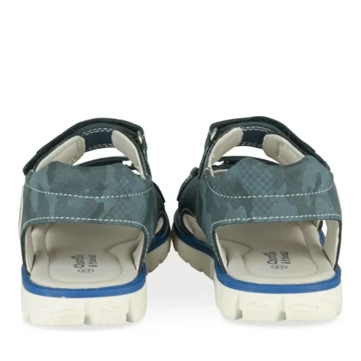 Sandales Sport MARINE Garçon Motif Multicolore Scratch