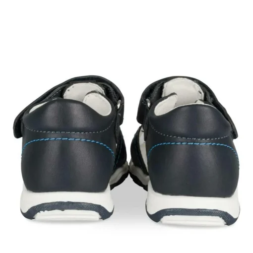 Sandales Sport MARINE Garçon Motif Uni Scratch