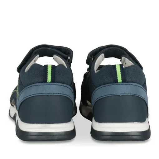 Sandales Sport MARINE Garçon Motif Uni Scratch