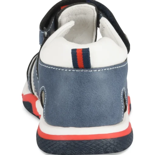 Sandales Sport MARINE Garçon Motif Uni Scratch