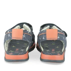 Sandales Sport MARINE Garçon Motif Multicolore Scratch
