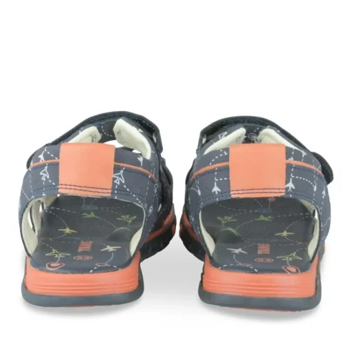 Sandales Sport MARINE Garçon Motif Multicolore Scratch