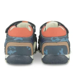 Sandales Sport MARINE Garçon Motif Uni Scratch