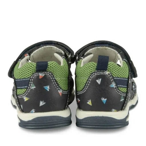 Sandales Sport MARINE Garçon Motif Multicolore Scratch