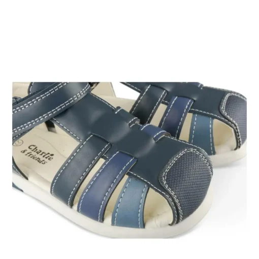 Sandales Sport MARINE Garçon Motif Multicolore Scratch