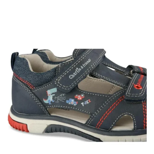 Sandales Sport MARINE Garçon Motif Multicolore Scratch