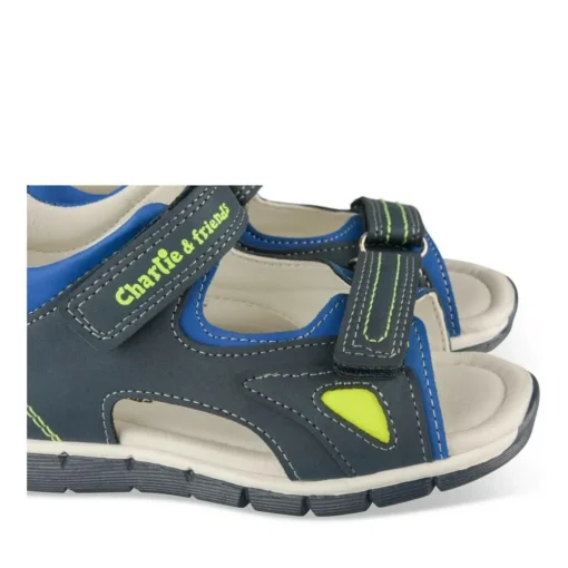 Sandales Sport MARINE Garçon Motif Multicolore Scratch