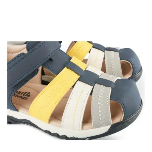 Sandales Sport MARINE Garçon Motif Multicolore Scratch