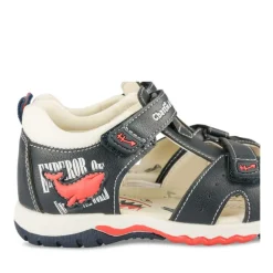 Sandales Sport MARINE Garçon Motif Animal Scratch