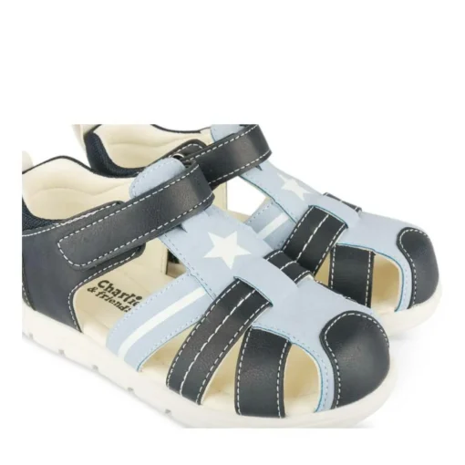 Sandales Sport MARINE Garçon Motif Multicolore Scratch