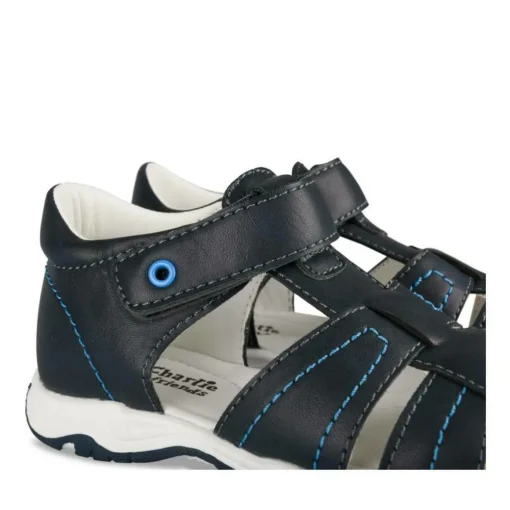 Sandales Sport MARINE Garçon Motif Uni Scratch