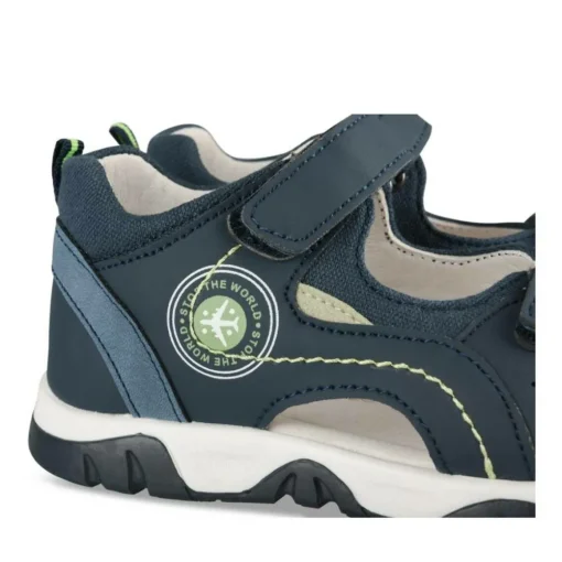 Sandales Sport MARINE Garçon Motif Uni Scratch