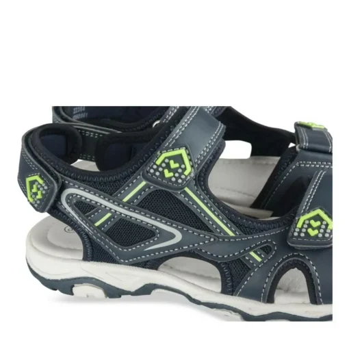 Sandales Sport MARINE Garçon Motif Uni Scratch