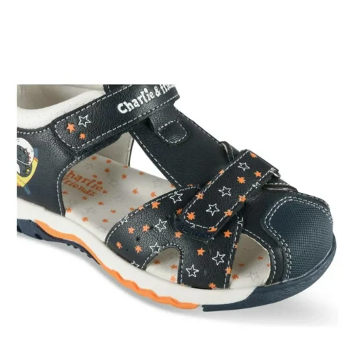 Sandales Sport MARINE Garçon Motif Espace Scratch