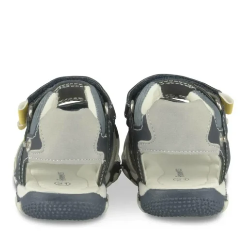 Sandales Sport MARINE Garçon Motif Uni Scratch
