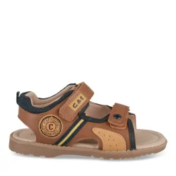 Sandales Sport MARRON Garçon Motif Multicolore Scratch