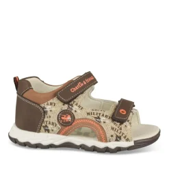 Sandales Sport MARRON Garçon Motif Multicolore Scratch