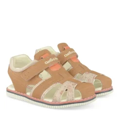 Sandales Sport MARRON Garçon Motif Espace Scratch