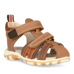 Sandales Sport MARRON Garçon CUIR Scratch