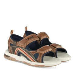 Sandales Sport MARRON Garçon Motif Uni Scratch