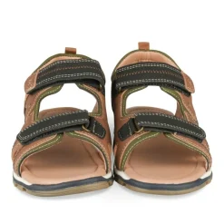 Sandales Sport MARRON Garçon Motif Multicolore Scratch