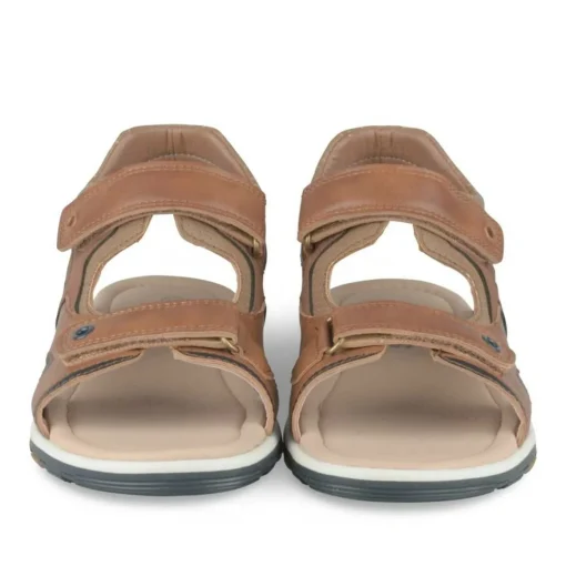Sandales Sport MARRON Garçon Motif Uni Scratch