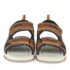 Sandales Sport MARRON Garçon Motif Uni Scratch