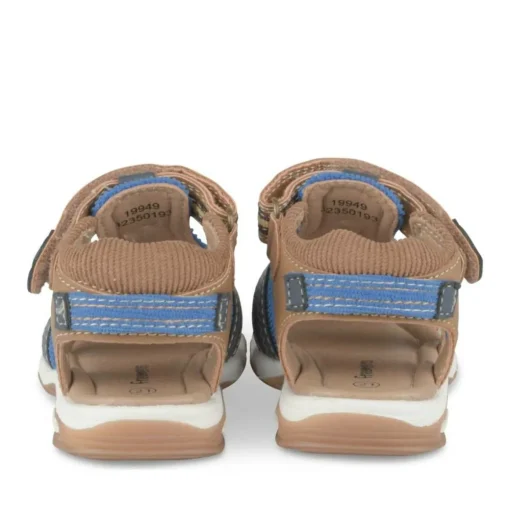 Sandales Sport MARRON Garçon Motif Uni Scratch
