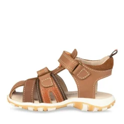 Sandales Sport MARRON Garçon CUIR Scratch